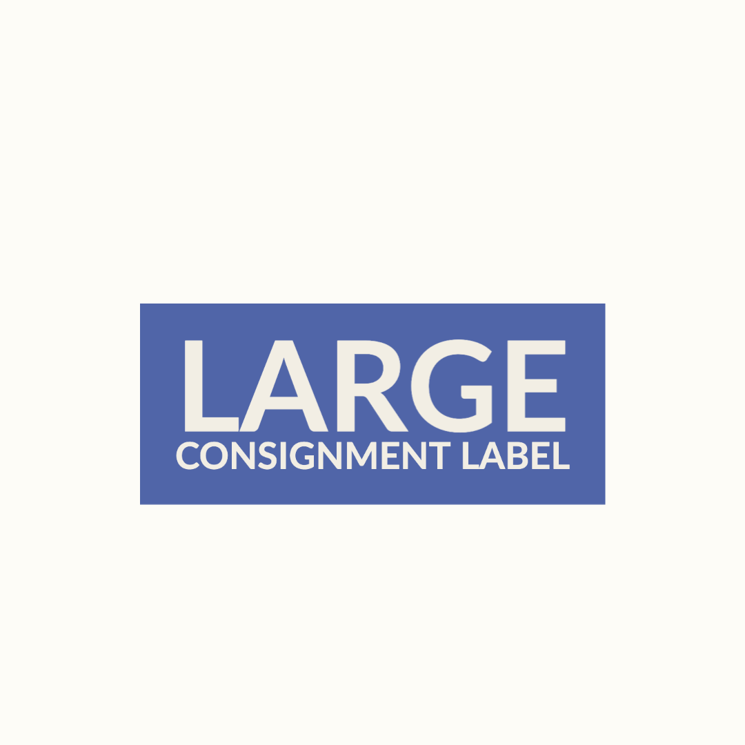 Large Consignment Shipping Label 20" X 15" X 10"